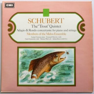 Melos Ensemble Schubert The Trout Quintet LP HMV ASD2328 EX/EX 1967 semi-circle label