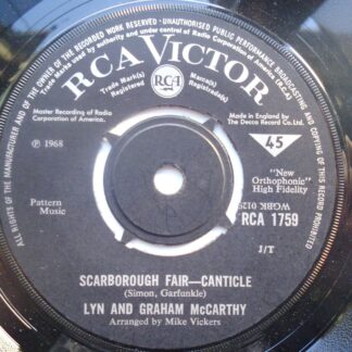 McCarthy Lyn & Graham Scarborough Fair 7" RCA Victor RCA1759 VG 1968