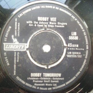 Bobby Vee Bobby Tomorrow 7" Liberty LIB55530 EX 1963