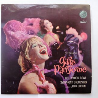 Felix Slatkin Offenbach Gaite Parisienne LP Capitol P8405 EX/VG 1950s sleeve has closed tear at rear opening, there is handwritten number on rear of sleeve