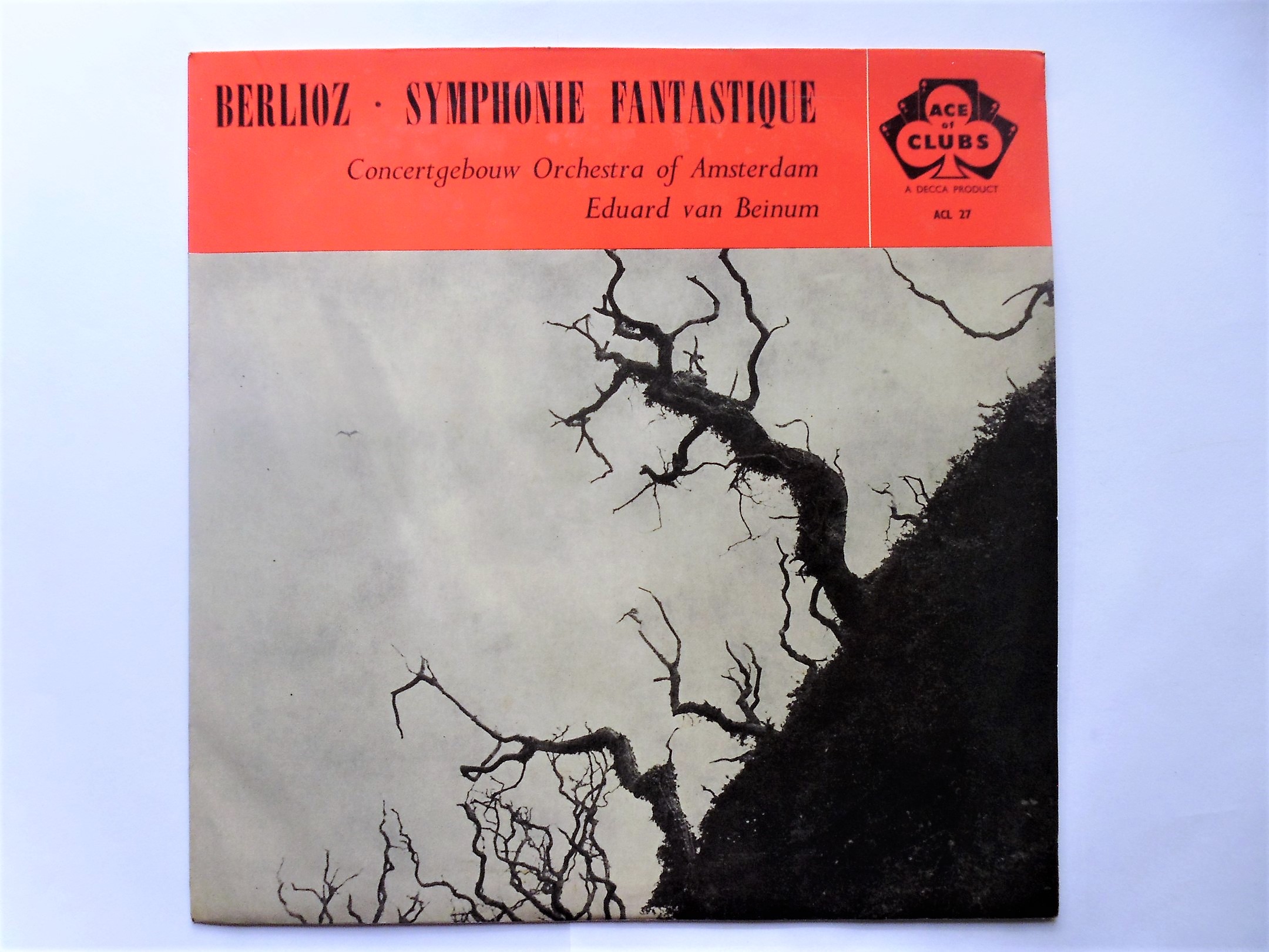 Eduard Van Beinum Berlioz Symphonie Fantastique LP Ace Of Clubs ACL27 EX/VG 1958 sleeve has sellotape marks on top edge