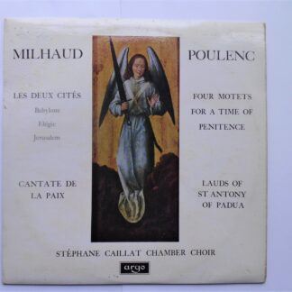 Stephane Caillat Milhaud Poulenc LP Argo RG430 EX/VG 1965