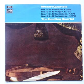 Heutling Quartet Mozart Quartets LP HMV HQS1226 EX/VG 1968 sleeve has writing on rear