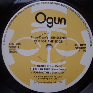 Elton Dean Oh For The Edge RECORD ONLY LP Ogun OG900 1976 RECORD ONLY - sleeve is missing
