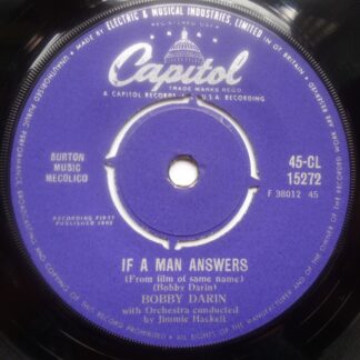 Bobby Darin If A Man Answers 7" Capitol CL15272 EX 1962