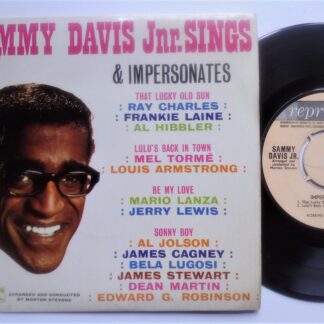 Sammy Davis Jr Impersonating EP Reprise R30004 EX/EX 1962 picture sleeve has handwritten number on rear