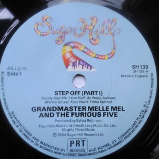 Grandmaster Melle Mel & the Furious Five Step Off Part 1 7" Sugar Hill SH139 EX 1984