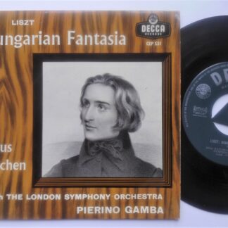 Julius Katchen Liszt Hungarian Fantasia EP Decca CEP531 EX/EX 1958 picture sleeve
