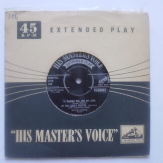 Mario Lanza Mamma Quel Vino E Generoso EP HMV 7EB6005 EX 1950s