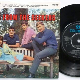 Seekers Hits From The Seekers EP Columbia SEG8496 VG/VG 1966 there is sticker on side one label and writing on picture sleeve