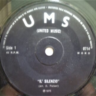 UMS Il Silenzio 7" United Music 0714 EX 1975 sleeve is signed by Bill & Don