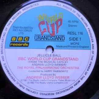 Andrew Lloyd Webber BBC World Cup Grandstand 7" BBC RESL116 EX 1982
