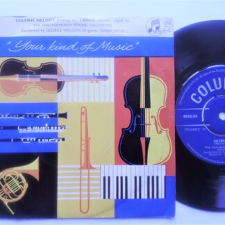 George Weldon Solemn Melody 7" Columbia SCD2086 EX/VG 1950s picture sleeve