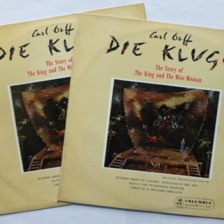 Wolfgang Sawallisch Die Kluge 2LP Columbia 33CX1446-7 EX/VG 1950s 2-LP set in separate sleeves, blue gold labels