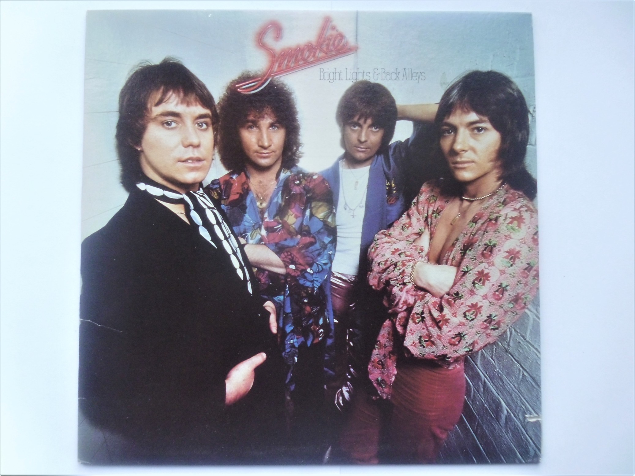 Smokie Bright Lights And Back Alleys LP RSO RS13029 EX/EX 1977 US pressing with inner, inner sleeve has seam split and sleeve has cut to opening (to mark it for export)"