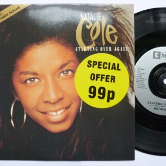 Natalie Cole Starting Over Again 7" EMI MT77 EX/EX 1989 picture sleeve