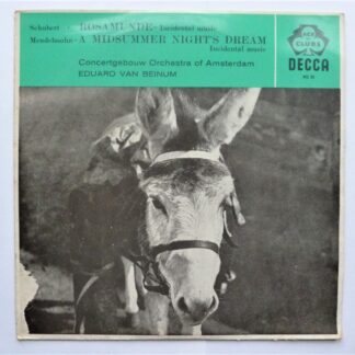 Eduard Van Beinum Schubert & Mendelssohn LP Ace Of Clubs ACL85 EX/VG 1960s South African pressing