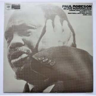 Paul Robeson In Live Performance LP CBS 62147 EX/EX 1960s