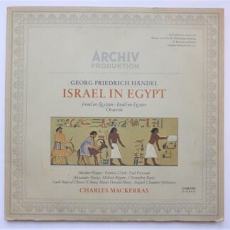 Charles Mackerras Handel Israel In Egypt 2LP Archiv 2708020 EX/EX 1971 double LP in triple gatefold sleeve