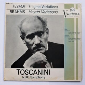 Toscanini Elgar Brahms LP RCA Victrola VIC1001 EX/VG 1962