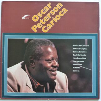 Oscar Peterson Carioica LP Happy Bird B90110 EX/VG 1970s German pressing, there is sticker mark on front of sleeve