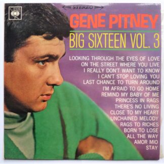 Gene Pitney Big 16 Vol 3 LP CBS SBP233327 VG/EX 1960s Australian pressing