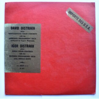 David & Igor Oistrakh Shostakovitch Violion Concerto LP Bruno PR14017 EX/VG 1960s US pressing
