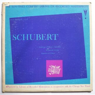 Vienna New Symphony Orchestra Schubert LP Concert Library LRM505 EX/EX 1950s