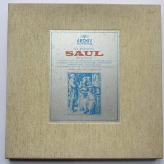 Charles Mackerras Handel Saul Oratorio 3LP Archive 2722008 EX/EX 1970s 3 LPs boxed with booklet
