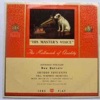 Toscanini Don Quixote LP RCA ALP1493 EX/VG 1950s sleeve would be EX but laminate is slightly peeling at front opening