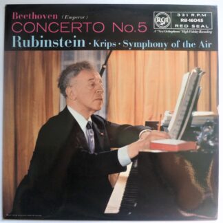 Artur Rubinstein Beethoven Concerto No 5 LP RCA RB16045 EX/EX 1957