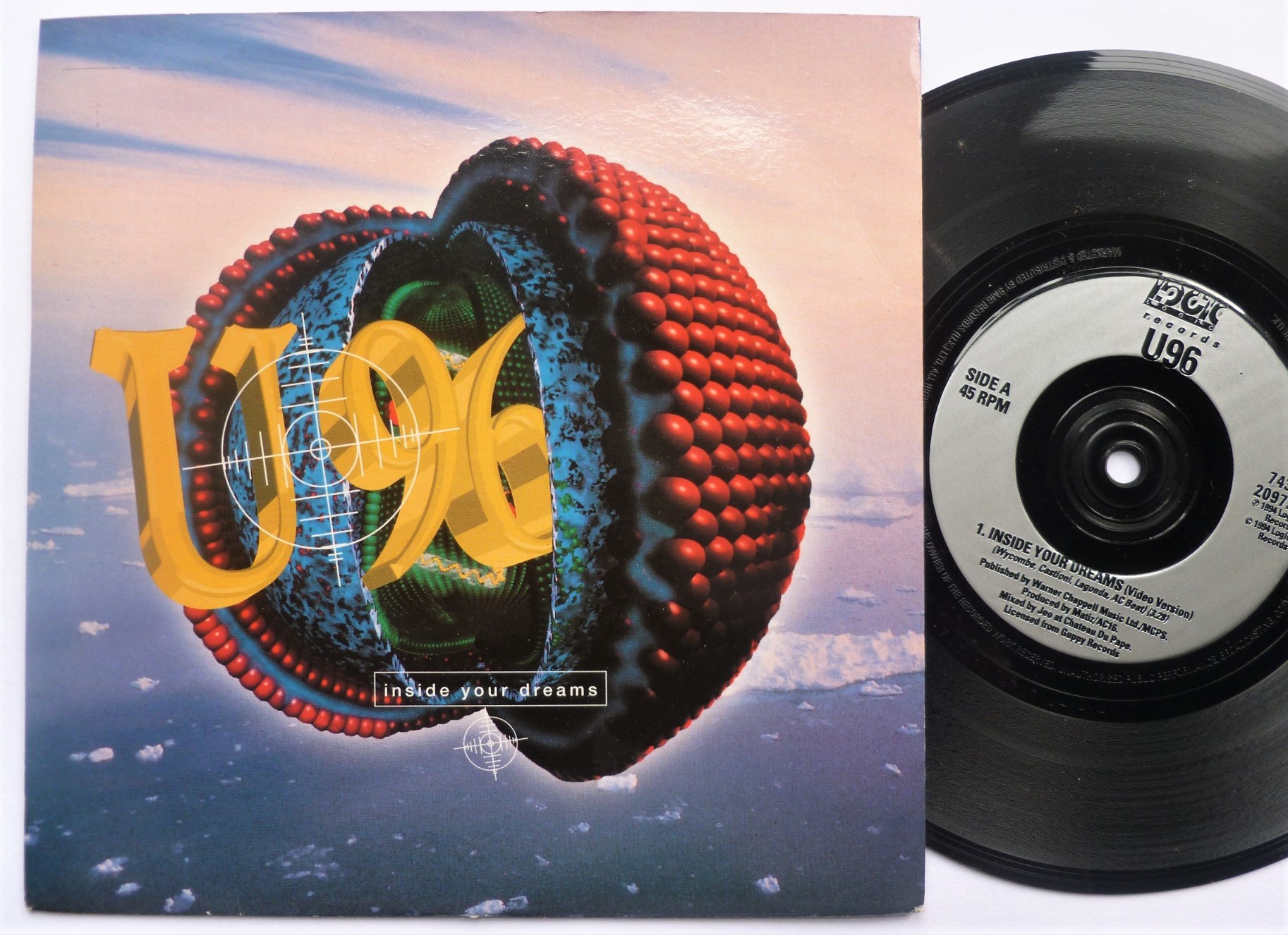 U96 Inside Your Dreams Video Version 7" Logic 209727 EX/VG 1994 picture sleeve