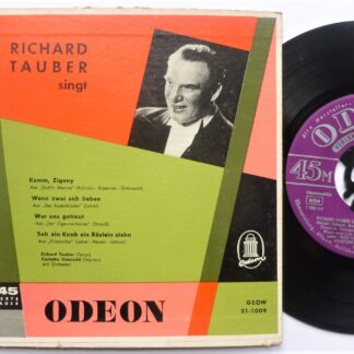 Richard Tauber Richard Tauber Sings EP Odeon GEOW311009 EX/G 1960s German pressing in picture sleeve, sleeve is split on top and bottom edges