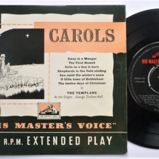 Templars Christmas Carols EP HMV 7EP7021 EX/VG 1950s picture sleeve