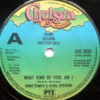 Nino Tempo & April Stevens What Kind Of Fool Am I 7" Chelsea CHS3052 EX 1976 demo