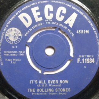 Rolling Stones It's All Over Now 7" Decca F11934 EX 1964