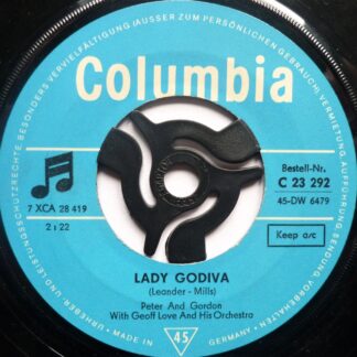 Peter & Gordon Lady Godiva 7" Columbia C23292 EX 1960s German pressing