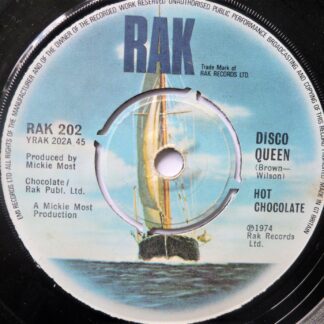 Hot Chocolate Disco Queen 7" Rak RAK202 EX 1974