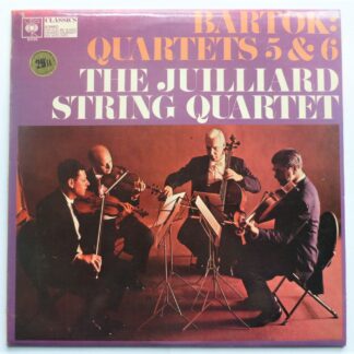 Julliard String Quartet Bartok Quartets 5 & 6 LP CBS S61120 EX/EX 1970s there is small blue mark at top of rear panel