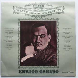 Enrico Caruso Volume 3 LP Ember GVC6 EX/EX 1972