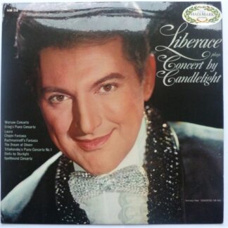 Liberace Concert By Candlelight LP Hallmark HM518 EX/EX 1966 sleeve has writing on rear