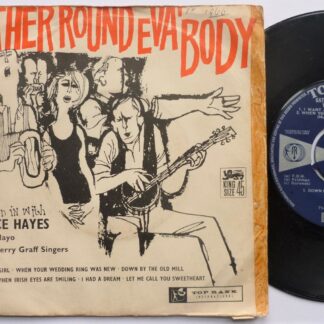 Bruce Hayes Gather Round Eva'body EP Top Rank TR5016 EX/G 1960 picture sleeve has sellotape marks at opening and is split along top edge