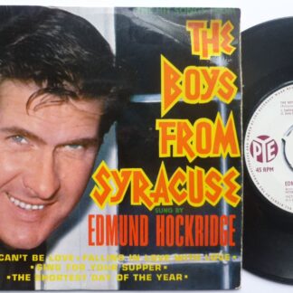 Edmund Hockridge The Boys From Syracuse EP Pye NEP24181 EX/VG 1963 picture sleeve