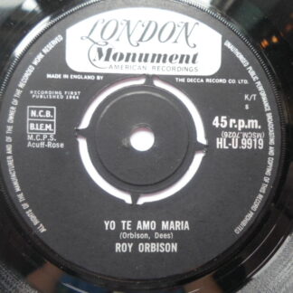 Roy Orbison Oh Pretty Woman 7" London HLU9919 EX 1964 b-side label both sides
