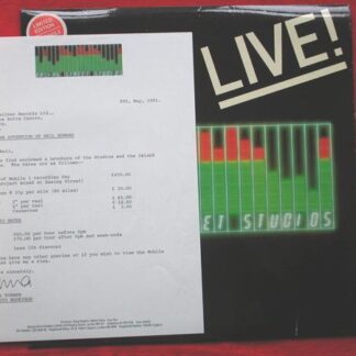 Basing Street Studios Live 12" Basing Street 12BSS81 EX/EX 1981 cardboard 12 inch sample, with studio ratecard