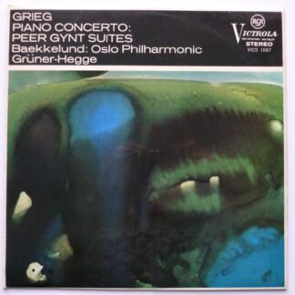 Gruner-Hegge Grieg Piano Concerto Peer Gynt Suites LP RCA Victrola VICS1067 EX/EX 1967