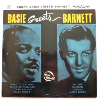 Count Basie Basie Greets Barnett LP New World NW5024 EX/EX 1950s
