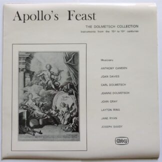 Dolmetsch Collection Apollo's Feast LP Abbey PHB731 EX/EX 1973