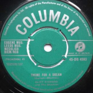 Cliff Richard Theme For A Dream 7" Columbia DB4593 EX 1961