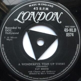Pat Boone A Wonderful Time Up There 7" London HLD8574 EX 1958